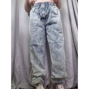 90's Parachute Denim Joggers